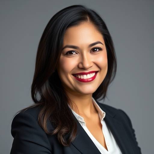 Portrait of Elena Rodriguez, the Founder and CEO of Location Scout Pro, a smiling woman with dark hair wearing a professional blazer.
