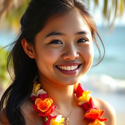 Portrait of Kai Akana, Hawaiian Location Expert at Location Scout Pro, a man with dark hair and a lei around his neck, smiling warmly.